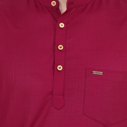 Mens Purple Short Kurta